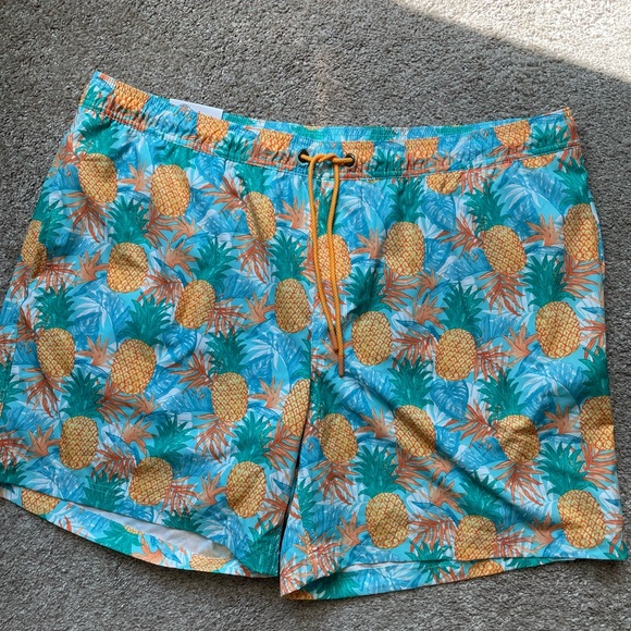 Members Mark Tropical Pineapple Swim Shorts, Size XXL - Picture 1 of 5